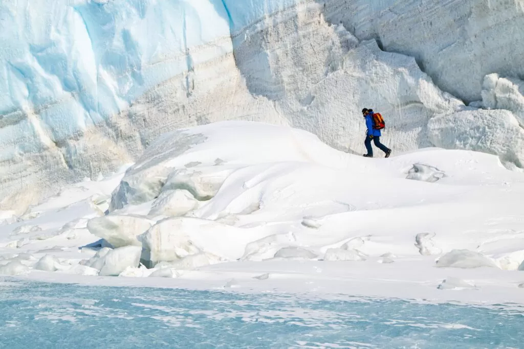 Ice features near Oasis Camp